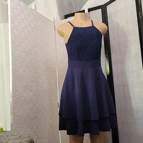 BRAND NEW DIANE LACE SLIT CUTOUT MINI DRESS - Picture 10 of 14